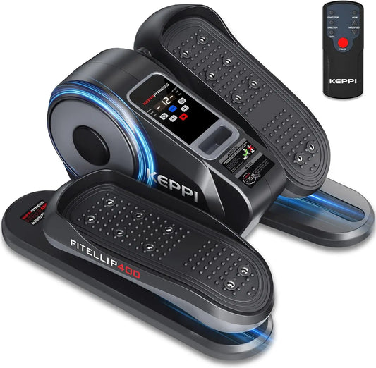 Under Desk Elliptical Machine, Ellipse Leg Exerciser for Home Equipment, Mini Elliptical Machine for Seniors, Electric Seated Pe