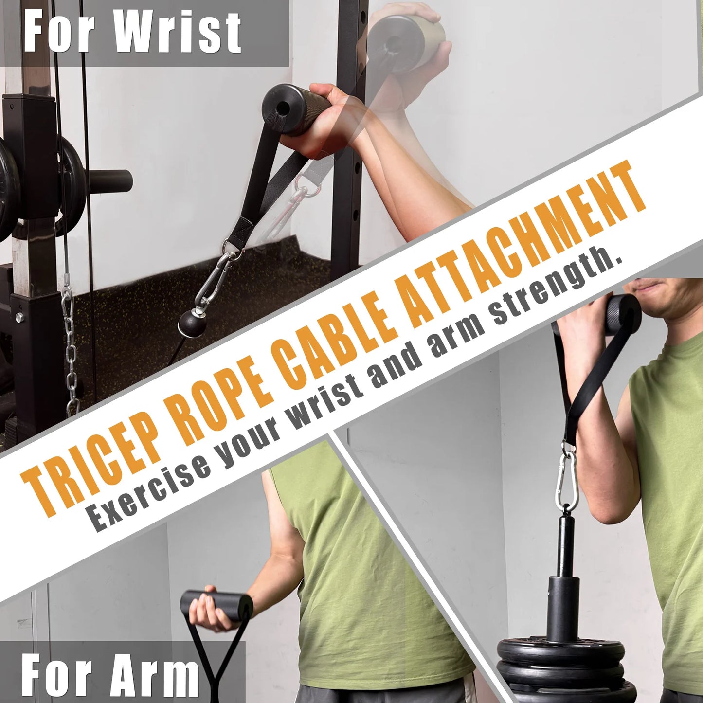 LAT Pulldown Attachments Double D Handle, V Bar Cable