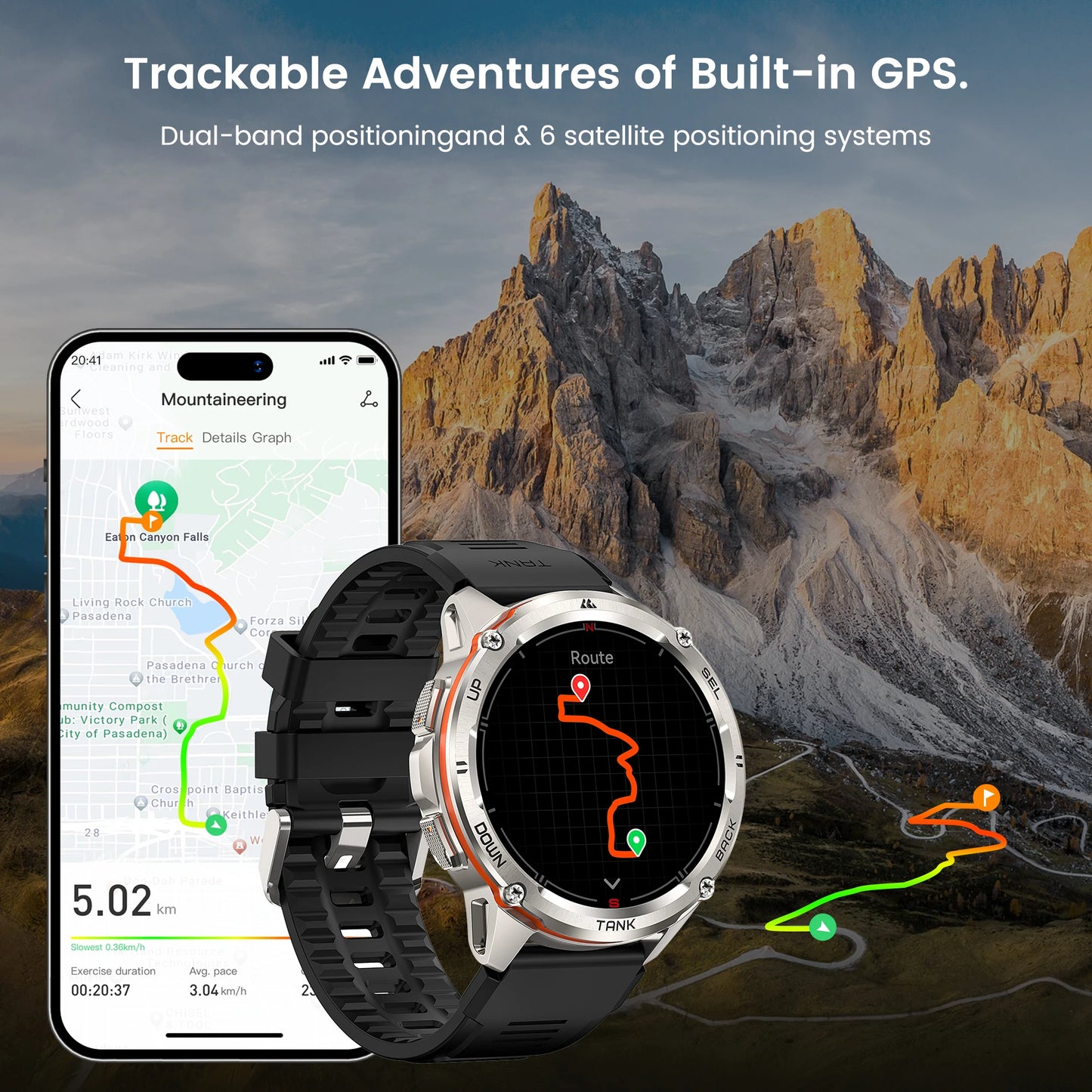 GPS Smart Watches Men Women Digital Bluetooth