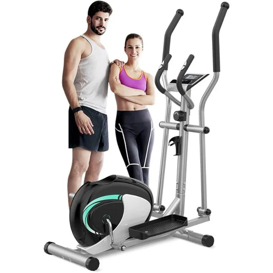 Dripex Elliptical Exercise Machine, Elliptical Machine for Home w/Hyper-Quiet Magnetic Driving System, 8-Level Resistance,