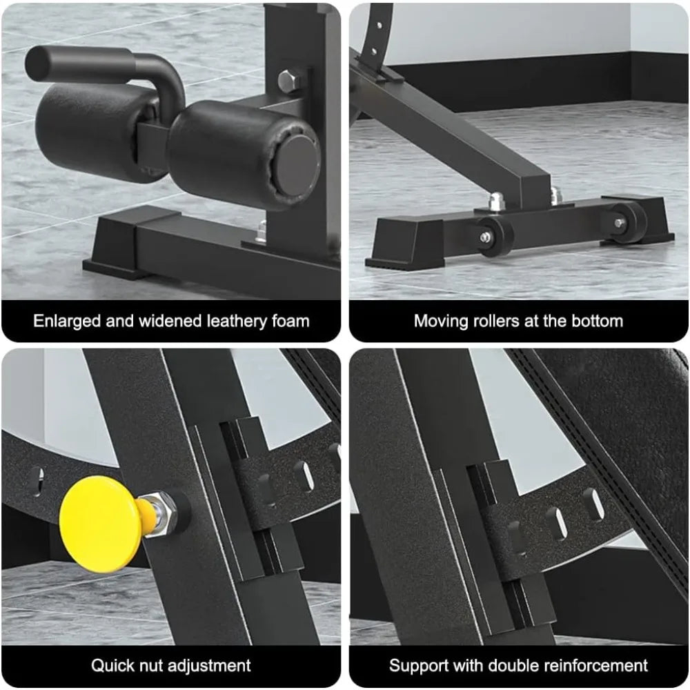 Commercial Adjustable Bench, Professional Weight Bench, Incline Flat Decline Sit Up Bench,Dumbbell Stool for Strength Training