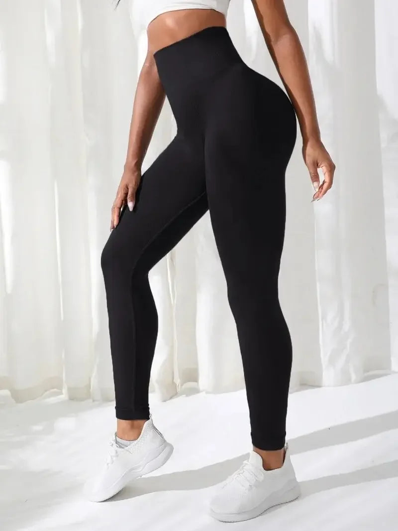 Women Yoga Pants Seamless Stretchy High Waist