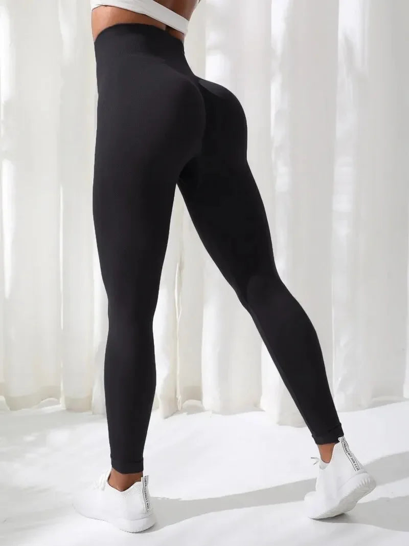 Women Yoga Pants Seamless Stretchy High Waist