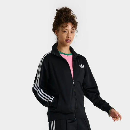 Adidas Women's Originals Loose Fit Firebird Running Jacket 3-Stripes Sportswear for Women