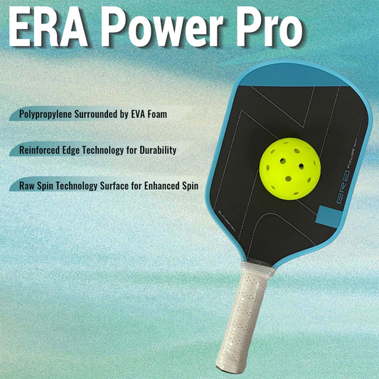 Pickleball Paddles ERA Power Pro Player Edition Dynamic Fusion Core 16mm Thermoformed Elongated Shape Carbon Fiber