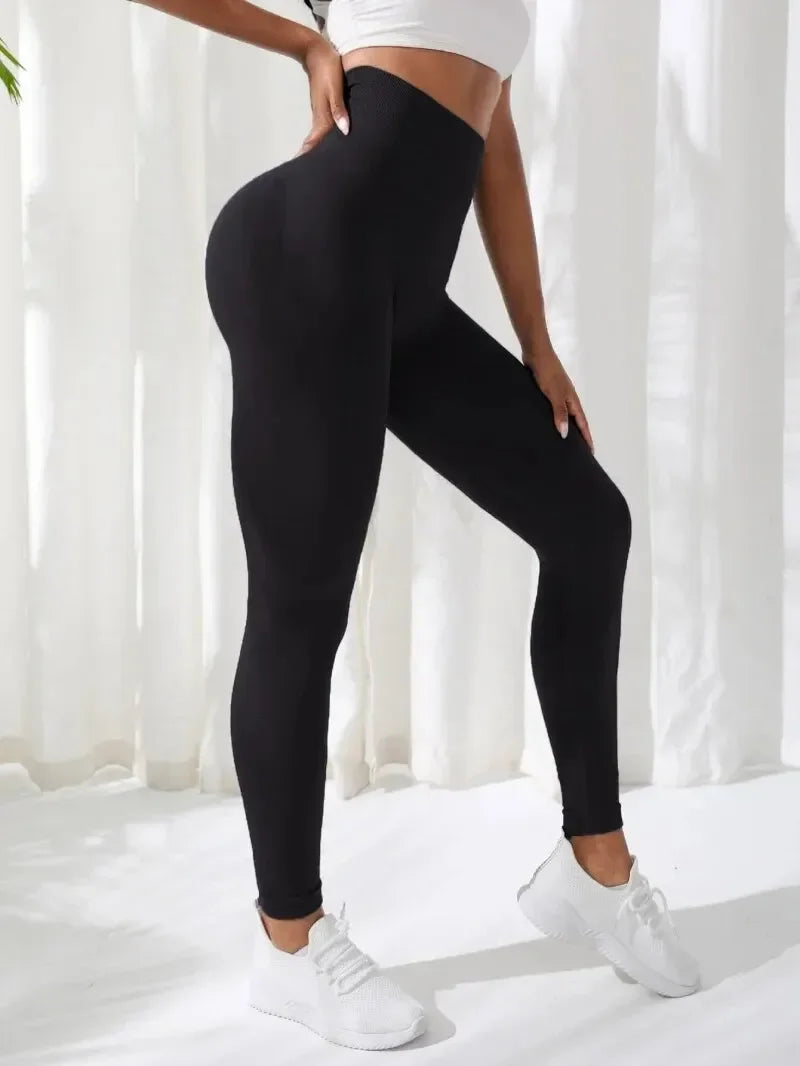 Women Yoga Pants Seamless Stretchy High Waist