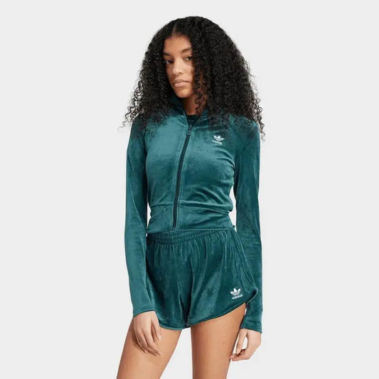 adidas | Women's adidas Originals Essentials Velvet Fitted Track Top