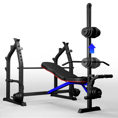 Folding Multifunctional Squat Rack / Bench Press Bench