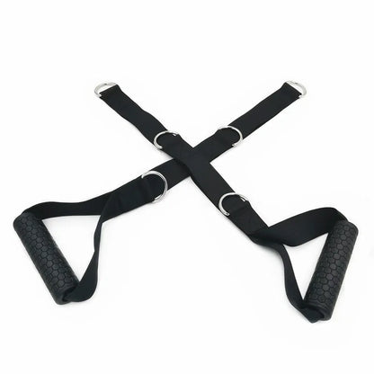 Adjustable Gym Handle, 5 D-Rings / Cable Machine Lifting