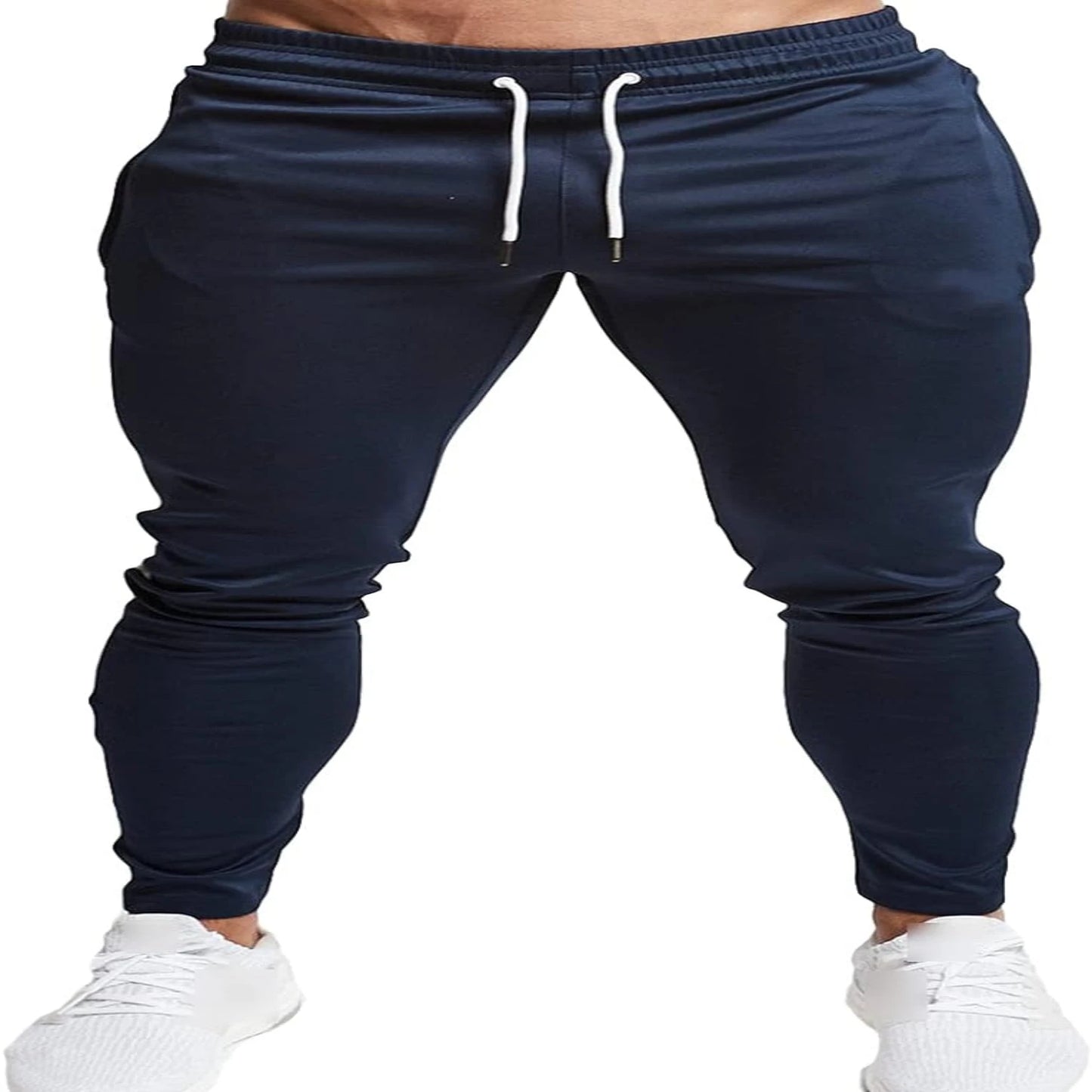 men's stretch athletic jogger pants elastic waist