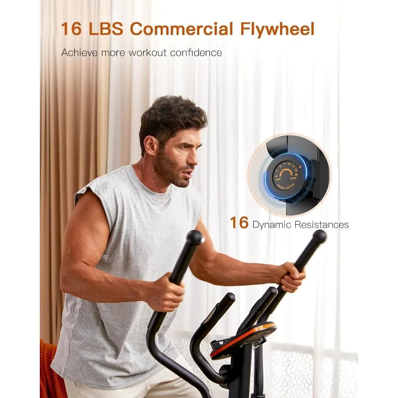 Niceday Elliptical Machine, Elliptical Exercise Machine for Home with Hyper-Quiet Magnetic Driving System