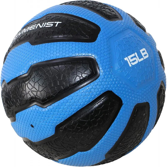 Rubber Medicine Ball with Textured Grip, Available in 9 Sizes, 2-20 LB, Weighted Fitness Balls,Improves Balance and Flexibility