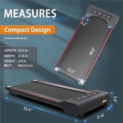 US Stock Under Desk Treadmill Machine 300 LB Capacity
