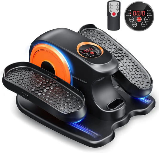 Under Desk Elliptical Machine, Ellipse Leg Exerciser for Seniors, Quiet and Portable Pedal Exerciser While Sitting, Elliptical E