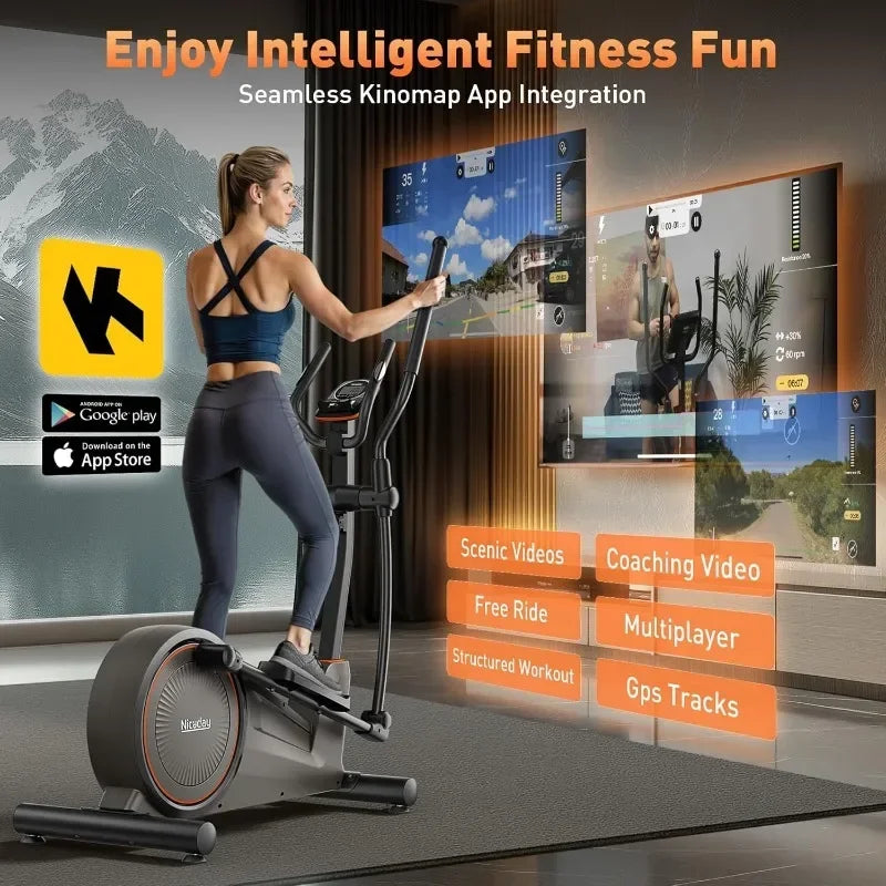 Niceday Elliptical Machine, Elliptical Exercise Machine for Home with Hyper-Quiet Magnetic Driving System