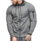 2022 Gym Men T Shirt Casual Long Sleeve Slim Tops Tees Elastic T-shirt Sports Fitness Thin Comfort Breathable Quick Dry Hooded