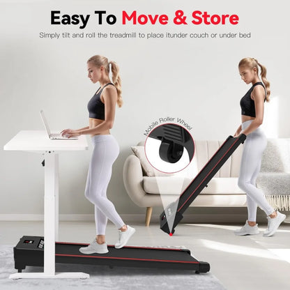 Under Desk Treadmills ,340 Lbs Capacity,3 in 1 Portable