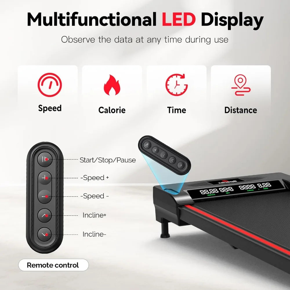 Under Desk Treadmills ,340 Lbs Capacity,3 in 1 Portable