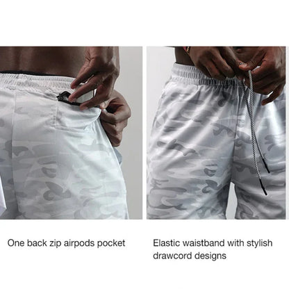 Cross Graphic 2 in 1 Workout Running Shorts for Men Christian Gym Performance Shorts with Phone Pocket Towel Loop Active Wear