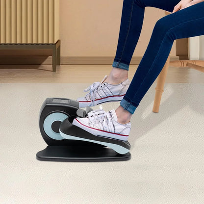 Elliptical Exercise Machine Under Desk Portable Foot and Leg Pedal Exerciser W/Remote Elliptical Peddler for Recovering Exercise