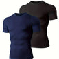 2pcs Compression Shirts, Men Short/Long Sleeve