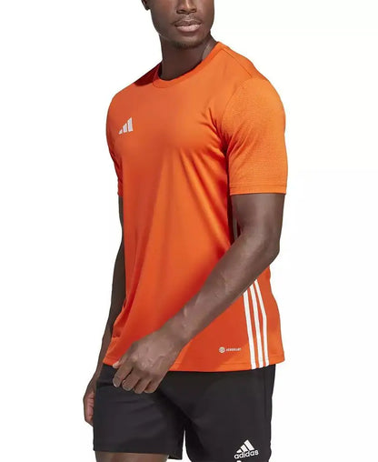 Adidas Men's Slim Fit round Neck Running T-Shirt Short Sleeve Sportswear in Black White Blue