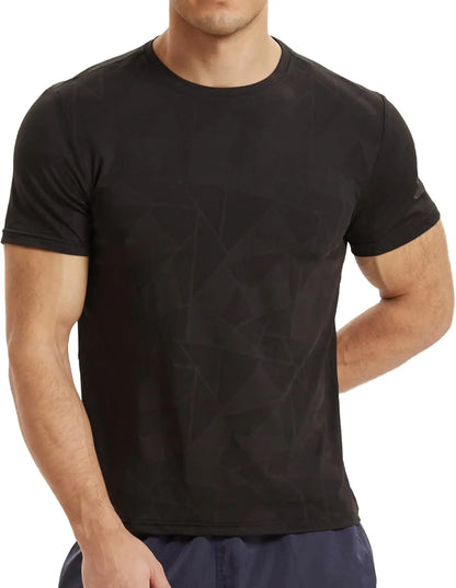 Dry Fit Shirts - Men Lightweight Athletic  Short-sleeve