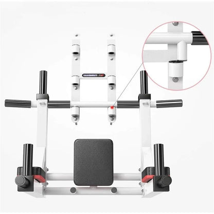 Multifunctional Wall Mounted Pull Up Bar/Chin Up bar,Dip Station for Indoor Home Gym Workout,Power Tower Set Gym Equipment 800LB