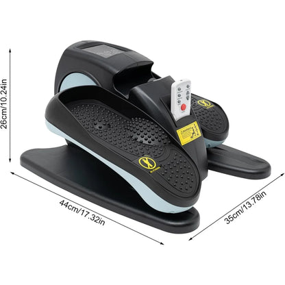 Elliptical Exercise Machine Under Desk Portable Foot and Leg Pedal Exerciser W/Remote Elliptical Peddler for Recovering Exercise