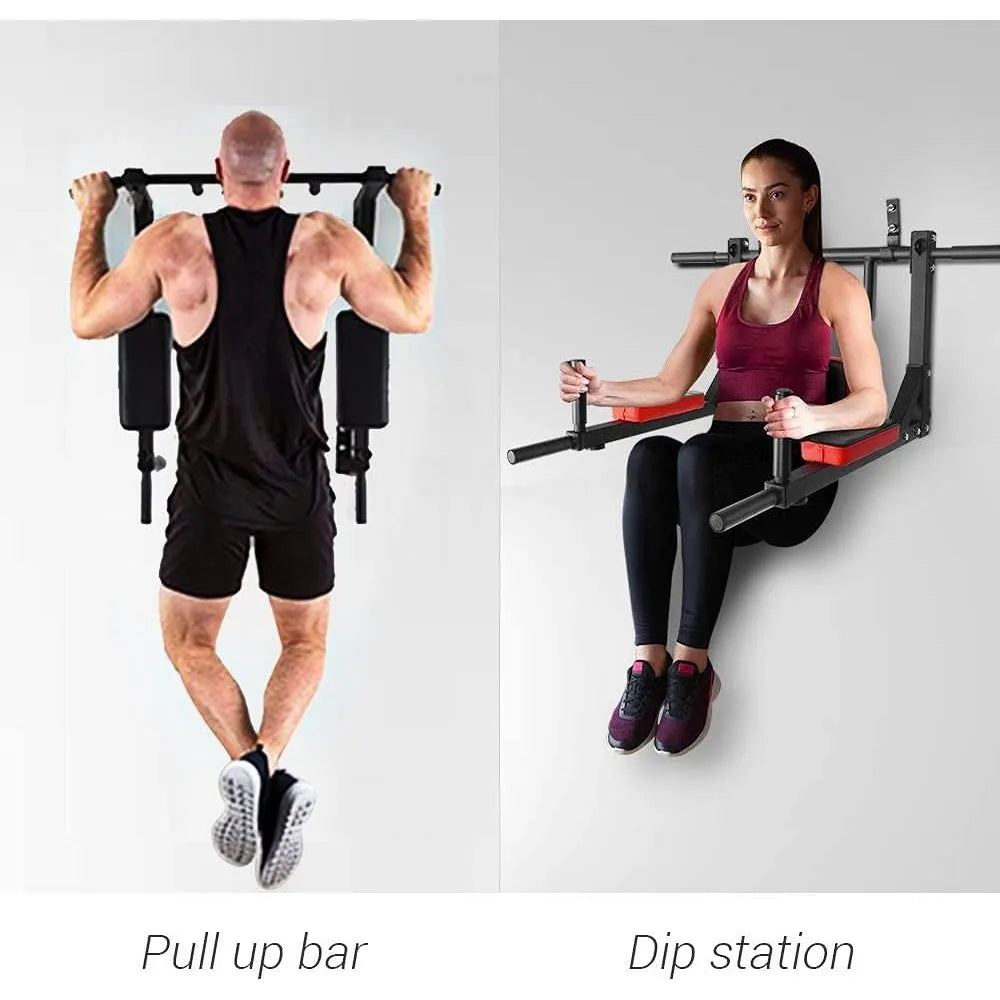 Wall Mount Pull Up Bar Wall Mounted Body Press Pull Up Bar Gym Chin-Up for Upper Body Workout
