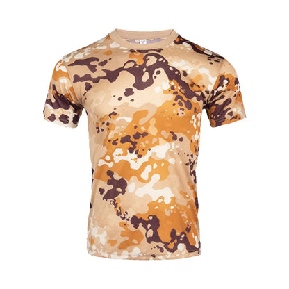 Quick Dry Camouflage T-shirt Men Gym Fitness