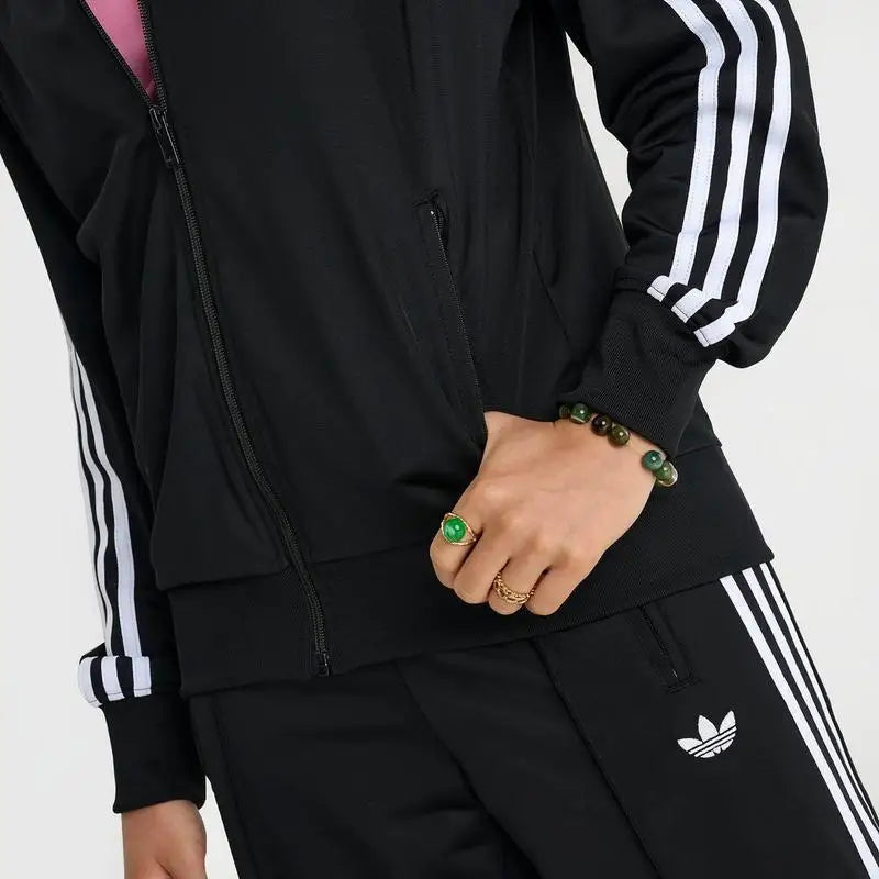 Adidas Women's Originals Loose Fit Firebird Running Jacket 3-Stripes Sportswear for Women
