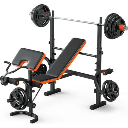 XDDIAS Weight Bench, 770LBS Bench Press Set with Leg Extension, 6 in 1 Weight Bench for Home Gym