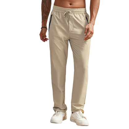 Men s Performance Joggers Lightweight Elastic Waist Athletic Pants with Drawstring and Pockets for Casual Wear