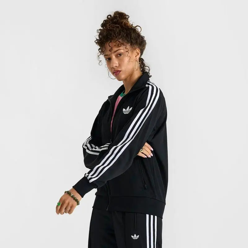 Adidas Women's Originals Loose Fit Firebird Running Jacket 3-Stripes Sportswear for Women