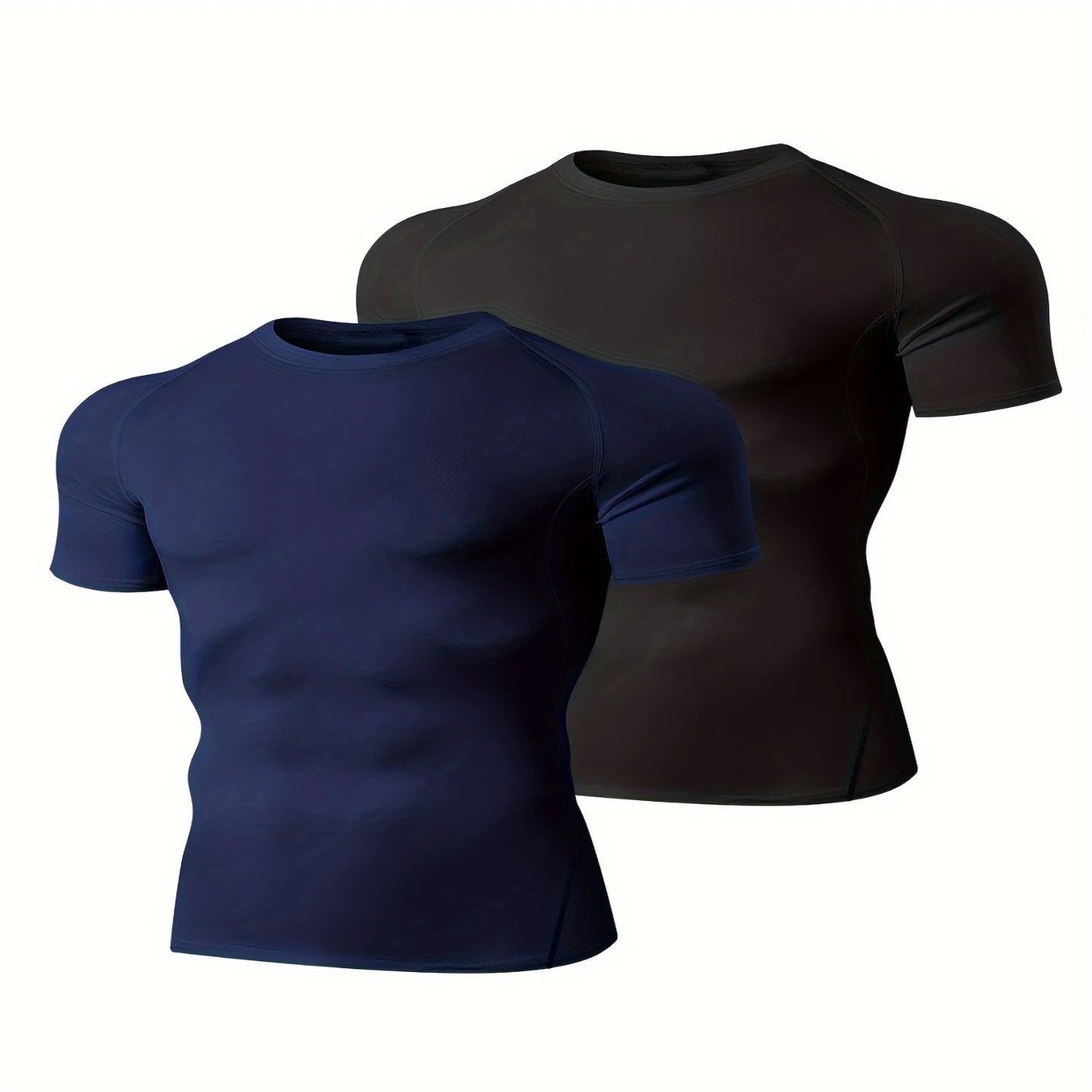 2pcs Compression Shirts, Men Short/Long Sleeve