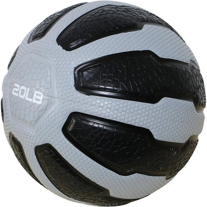 Rubber Medicine Ball with Textured Grip, Available in 9 Sizes, 2-20 LB, Weighted Fitness Balls,Improves Balance and Flexibility