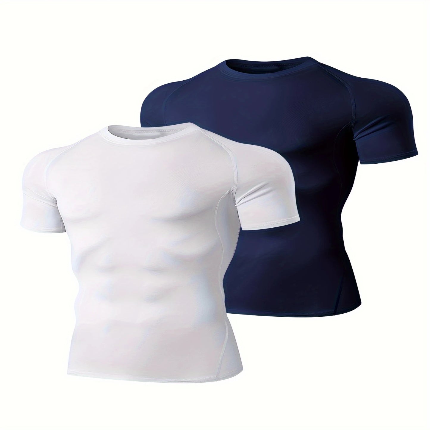 2pcs Compression Shirts, Men Short/Long Sleeve