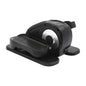 Under Desk Electric Elliptical Machine Remote Control Silver Black Leg Exerciser Portable Quiet