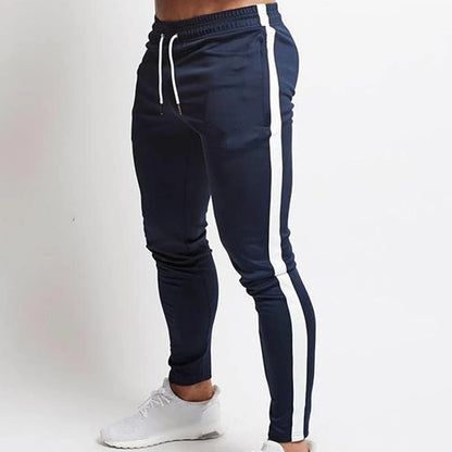 men's stretch athletic jogger pants elastic waist