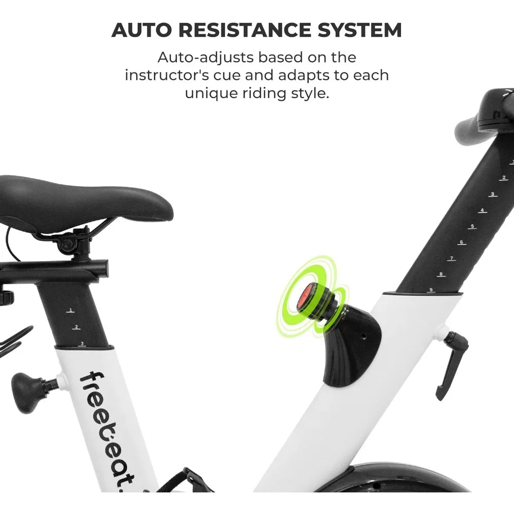 Stationary Exercise Bike, Smart Indoor HD Touchscreen