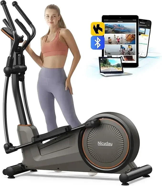 Niceday Elliptical Machine, Elliptical Exercise Machine for Home with Hyper-Quiet Magnetic Driving System