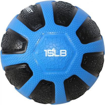 Rubber Medicine Ball with Textured Grip, Available in 9 Sizes, 2-20 LB, Weighted Fitness Balls,Improves Balance and Flexibility