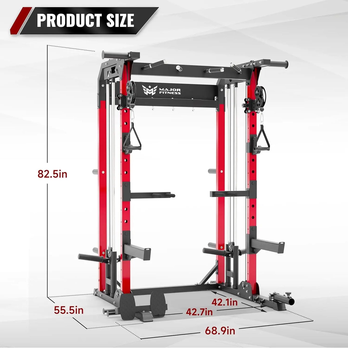 Multi-Functional Power Rack—1600lbs Capacity