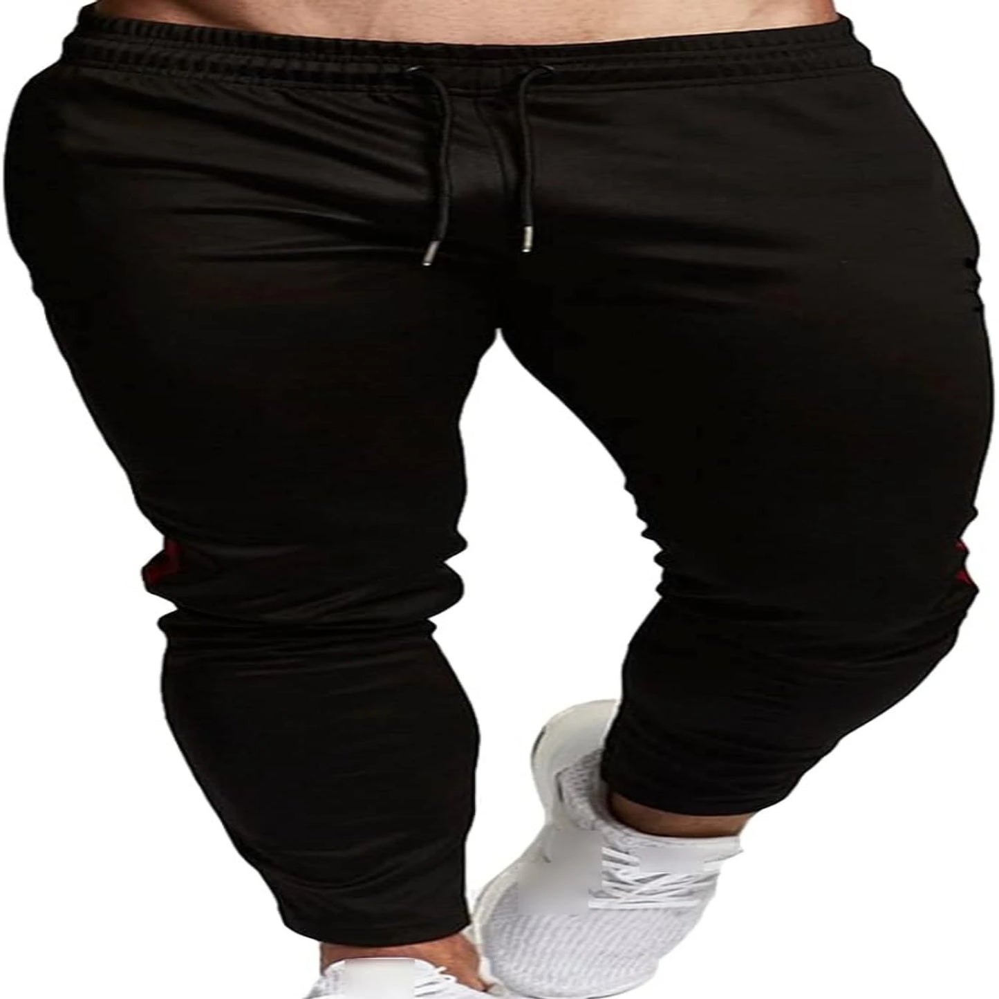 men's stretch athletic jogger pants elastic waist