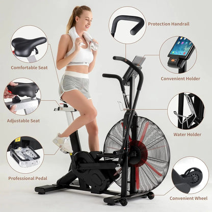 Exercise Bike Cycling Stationary Bicycle Air Resistance