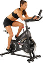 Indoor Cycle Bike, Magnetic Cycling Trainer Exercise with Belt Drive, LCD Monitor and Pulse Monitor