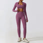 3 Piece Yoga Set Workout Outfits Women Tracksuit Jacket Sport Bra High Waist Leggings Fitness Long Sleeve Gym Zipper Sportswear