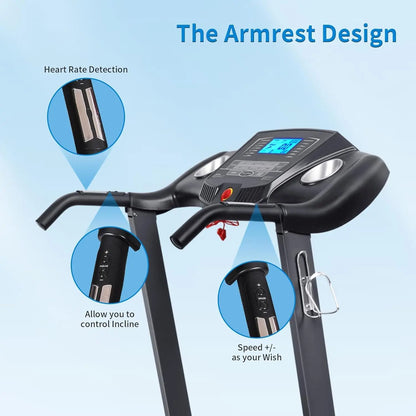 Treadmill / Auto Incline Folding  12% Incline 2.5HP 15 Presets  Use 8.5 mph
