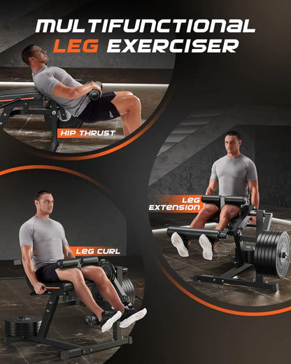 Adjustable Leg Extension / Curl Machine - 570lbs Capacity